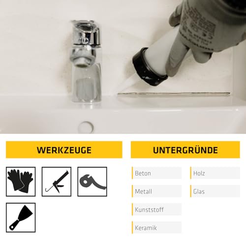 SIKA - Sanitär-Silikondichtstoff - Sikasil C - Transparent - 300ml – Ansicht 5
