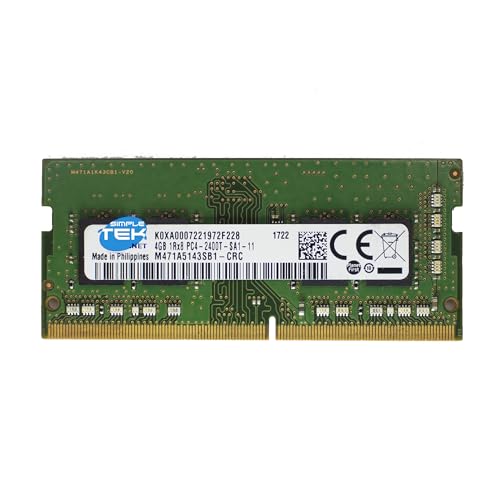 SIMPLETEK - 4 GB DDR4 2400 MHz módulo banco memoria RAM SODIMM Notebook Laptop