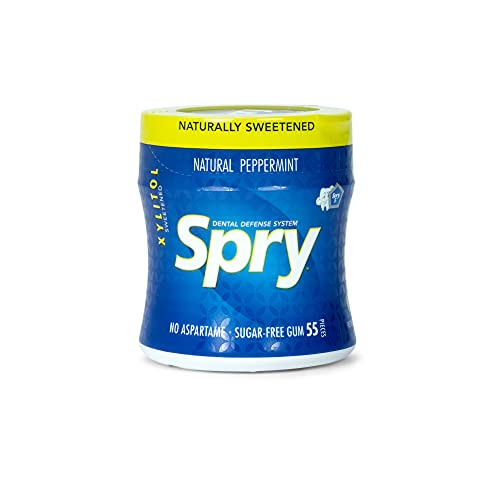 Best Cyber Deals 🔥 Spry Fresh Natural Xylitol Stronger Longer Chewing Gum Dental Defense System Aspartame-Free Sugar Free Gum (Peppermint, 55 Count - Pack of 1) Get Special Price Spry Fresh Natural Xylitol Stronger Longer Chewing Gum Dental Defense System Aspartame-Free Sugar Free Gum (Peppermint, 55 Count - Pack of 1)