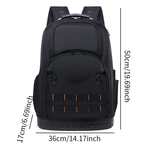 Sac à dos porte-outils électricien de chantier ultra robuste - 3