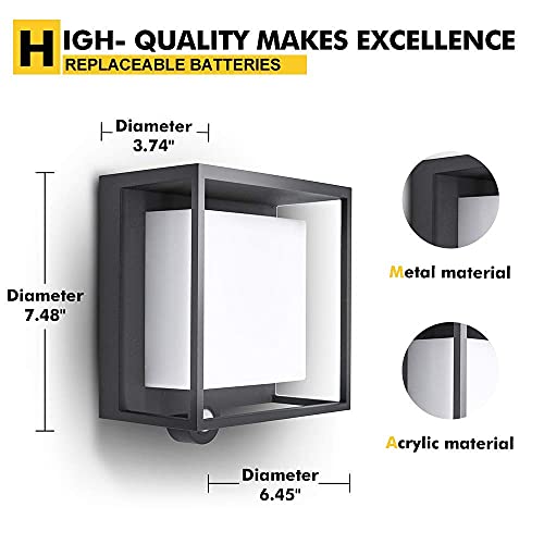 LUTEC-Curtis-300LM-3W-3000K-LED-Solar-Wall-Light-Solar-Motion-Sensor-Light-Outdoor-Led-Outdoor-Lighting-Exterior-Light-Fixtures-Wall-Mount-Modern-Wall-Sconce