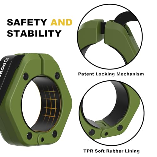 Image of POWER GUIDANCE Barbell Collars Barbell Clips, 2 inch Olympic Barbell, Non-Slip Weight Quick Release Barbell Collar for Workout Weightlifting, Gym equipment accessories (Dark Green)