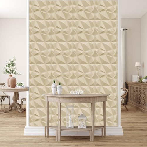 Image of Kayra Decor 3D Wall Panel PVC Bloom Design White Tail Color 19.7 inch x 19.7 inch (Pack of 12) - Covers 32.34 Sq. Ft.