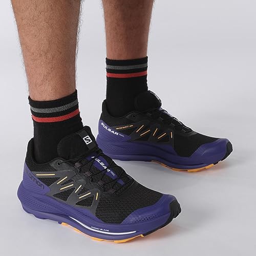 Salomon Pulsar Trail Black/Clematis Blue/Blazing Orange 9.5 D (M)4