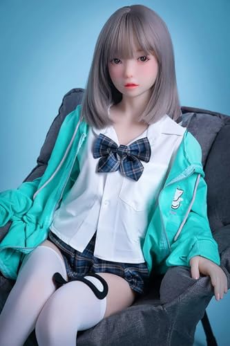 3.3FT Realistic Sex Doll, 29LB Full Size Sex Doll for Men, Cup-A Small Jelly Breast Flat Ass, Full Body 1:1 Life Size Sexy Dolls Beautiful Young Sexy Body, Tight Pussy Anal Pleasure Dual Channel