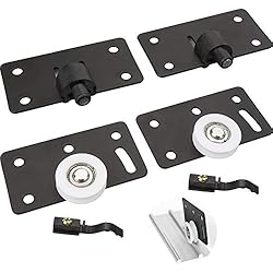 2 juegos de riel de engranaje de rueda de nailon silencioso con rodillo para puerta corrediza, rodillo para muebles de 30 mm, rueda corrediza, accesorios para puertas corredizas, para armarios