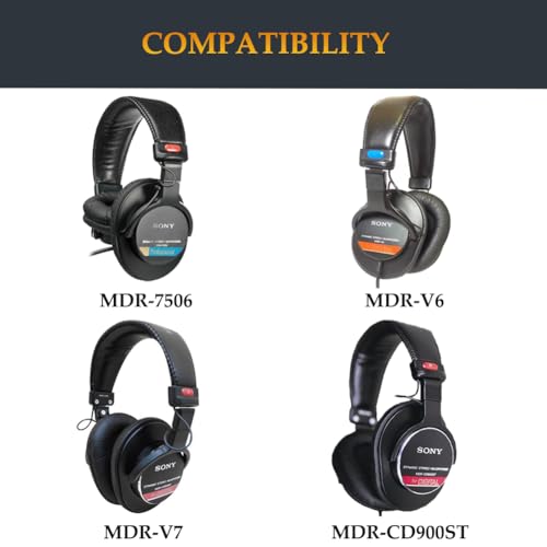 MDR-7506 Replacement Ear Pads Cooling Gel Earpads Upgrade Earcups Cushions Compatible with Sony MDR-7506/MDR-V6/MDR-V7/MDR-CD900ST Headphones miniatura 5