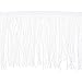 Juvale White Polyester Fringe Tassel Lace Trim, 6 inches x 49 Feet
