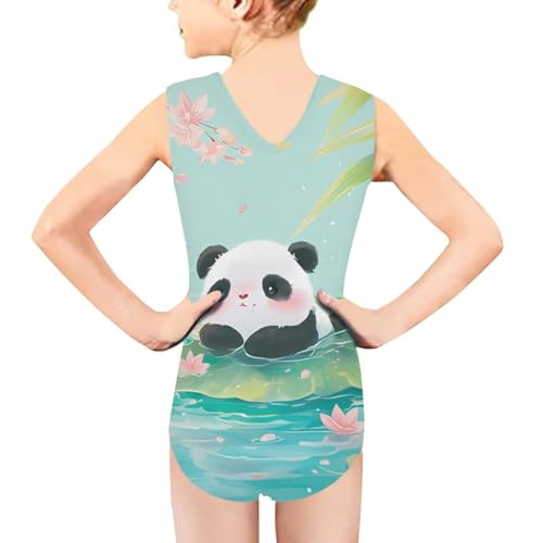 Image of Biyejit Girls Leotards Dance Sport Wear Gymnastics One-Piece Swimwear for Kids 3-14 Years