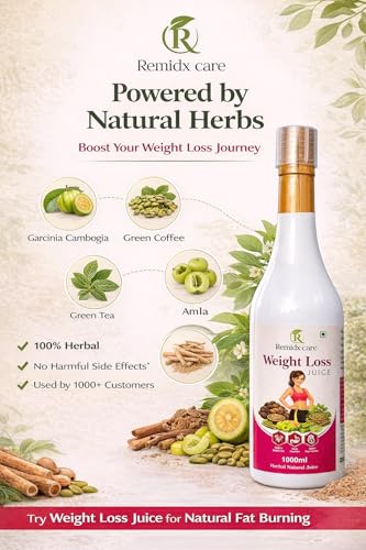 Image of Weight Loss Juice Natural Liquid Drink with Amla Aloe Vera Giloy Harad Ajwain Jeera Lauki Ayurvedic Wellness Beverage for Daily Routine 1000ml.
