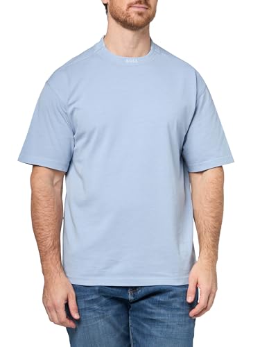 BOSS Mens Logo Collar Single Jersey T-Shirt