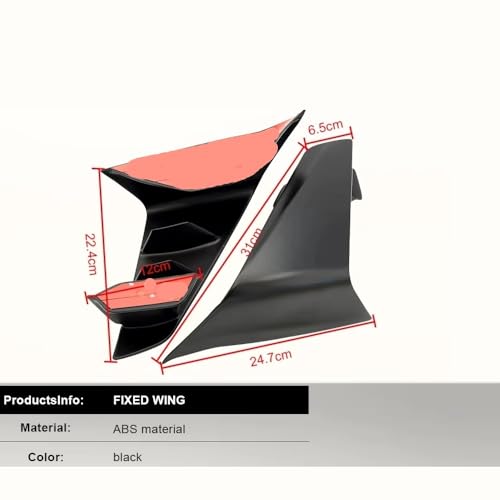 Carénage latéral CBR1000RR aérodynamique à aileron fixe rigide