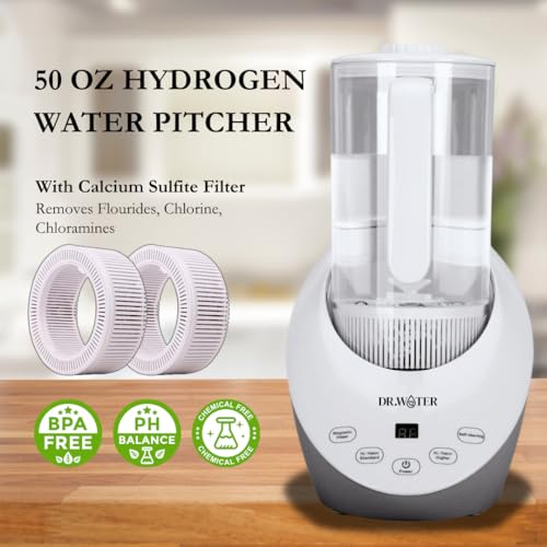 HydroPitcher | 68 Oz Hydrogen Water Pitcher - BPA Free Rich Hydrogen Water Generator - Electrolysis Jug with SPE/PEM Technology Hydrogen Water Machine | Chlorine Free Large Bottle - Image 3