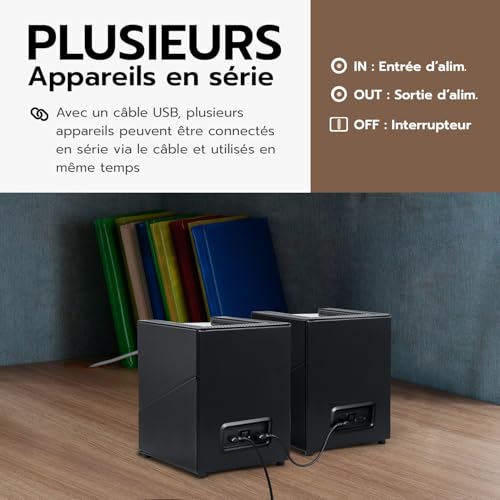 Tolesum Boîtes de Remontoir de Montre pour 2 Montres Automatiques, Boîte de Remontoir de Montre Automatique, Vitrine en Cuir Acrylique, Rotation Silencieuse – vue 4