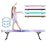 TINY TUMBLERS Schwebebalken für zuhause – Größen 210/240/270cm - Erstaunliche Balance-Ausrüstung für Kinder zu Hause – Wildlederimitat, hochdichter Eva-Schaum – Lernkarten, Tragegurte, Tragetasche