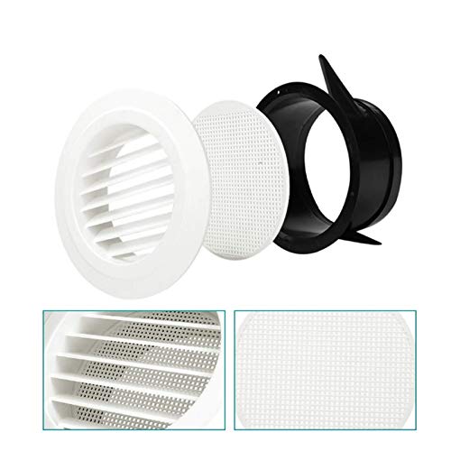 Couvercle de conduit de diffuseur blanc rond anti-refoulement design épuré Riloer