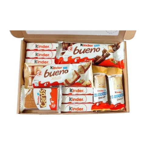 Kinder Chocolate Gift Box | Kinder Hamper | Happy Hippos | Kinder Cards | Kinder Bueno Letterbox Gift | Kinder Lover Selection Box Cover