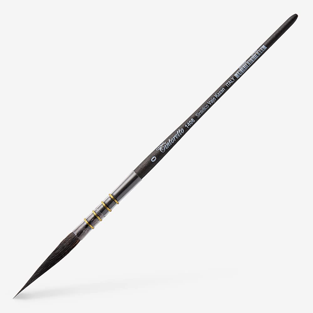 Tintoretto : Feltracco - Pincel sintético para acuarela, serie 1408, delineador, tamaño 0