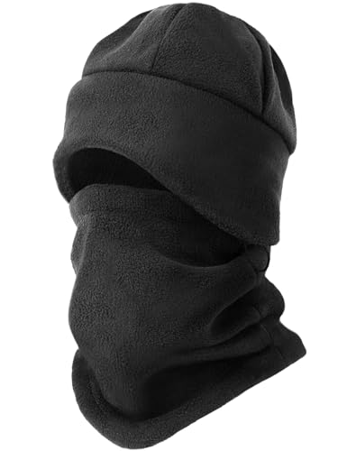 CYPERROCK Winter Beanie Hat Scarf Set with Ear...