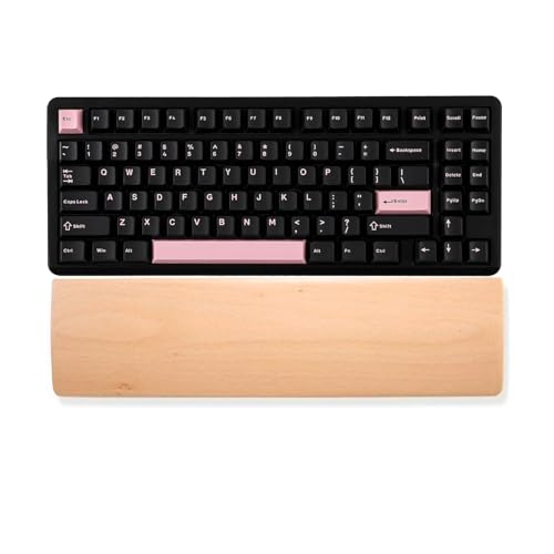 HomeDo Wooden Wrist Rest for Mechanical Keyboards, Support pad for Palm, Ergonomic Rest for Typing...