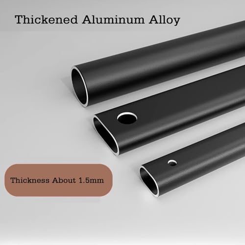 Barre de penderie en aluminium robuste rétractable pour aménagement - 6