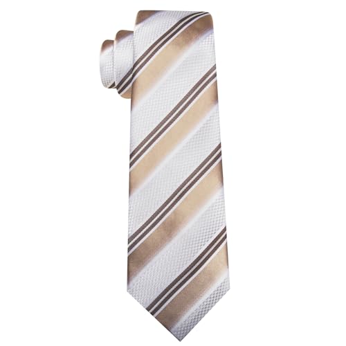 Image of Barry.Wang Mens Tie Set Plaid Check Neckties Formal Business Wedding Luxury Pocket Square Cufflinks