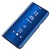 Produktbild Jacyren Galaxy S8 Leder Hülle, Galaxy S8 Plus Handyhülle Spiegel Schutzhülle Flip Case Cover für Galaxy S8, Stand Handyhülle Tasche Bumper Hülle für Samsung Galaxy S8 Plus (Blau, Galaxy S8 Plus)