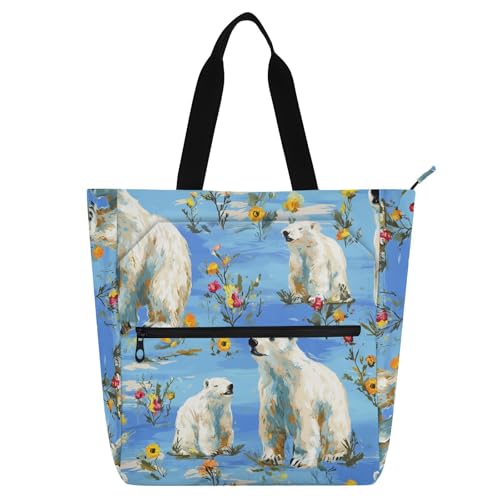 Sac d'activités enfants ours polaire pour l'école et les jeux