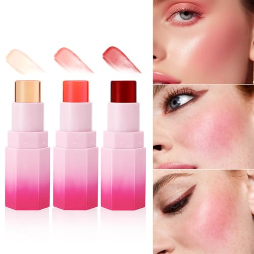 Face Stick Makeup Blushes Stick For Lips Cheek Multifunctional Solid Moisturizer Stick Matte Shaping Stick