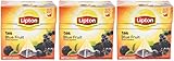 Lipton Black Tea - Blue Fruit - Premium Pyramid Tea Bags (20 Count Box) [PACK OF 3]