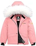 GEMYSE Girl's Winter Waterproof Ski Snow Jacket Hooded Fleece Windproof Snowboarding Coat...
