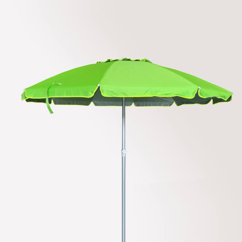 Ombrellone Mare Spiaggia 240 cm Alluminio Antivento Protezione UV Roma - Verde 2