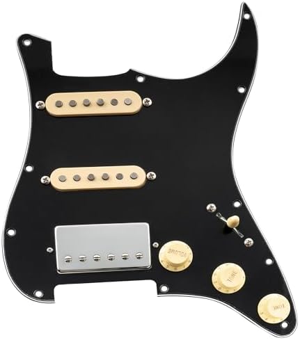 Battipenna Precablato Per Chitarra ST Con Pickup Alnico V SSS - Colore Crema - Foto 8