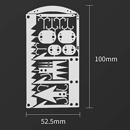 Wilderness Survival Card, 4 Stks Vissen Gear Haak Kaart Outdoor EDC Gereedschap Camping Supplies Survival Tools… - Image 3