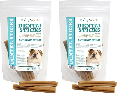 Image of Healthy Breeds Bulldog Dental Sticks Large 10 Count (Pack of 2)