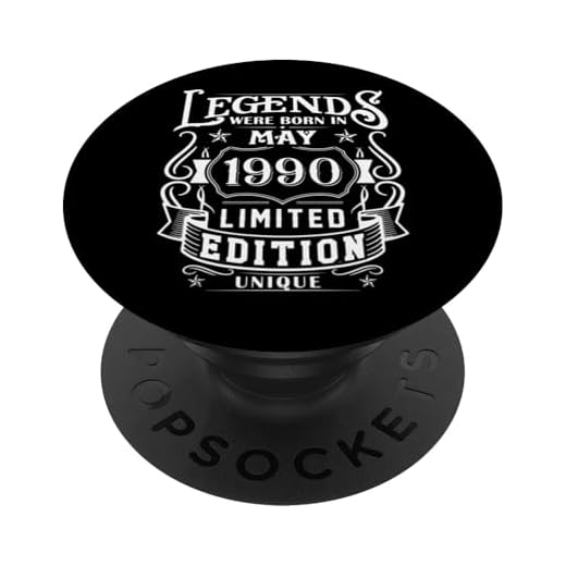 Cumpleaños Mayo 1990 Edición Limitada Regalo Legend May PopSockets PopGrip Intercambiable