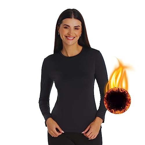 Blusa Segunda Pele Feminina Termica Flanelada Pelucia Manga Longa