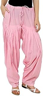 abrav Woman's Plain Cotton Salwar Free Size || Plain Patiala || SEMI Patiala Pants || Solid Cotton || Trendy Patiala-picture-32