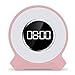 Produktbild MCJL Drahtlose Bluetooth-Speaker LED Wake-up Light Smart Touch Alarm Uhr Lantern Lantern mit Radio-Funktion,Pink