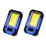 WARSUN 2PC Led Work Lights Rechargeable Magnetic Portable Work Light 30w 1200 Lumens for Camping Car Repairing, Blue