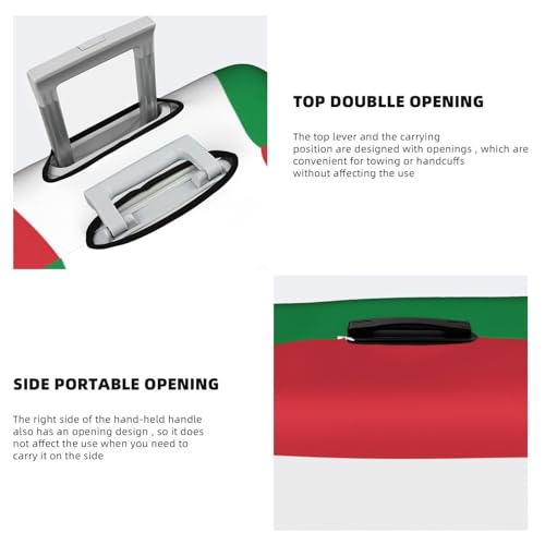 Italian flag Printed luggage cover, double stitching all around, high elastic material, suitable for travel and business trip4