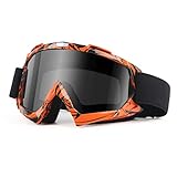 GGBuy Motorcycle Goggles ATV Dirt Bike Anti Scratch Motocross UV400 Protect Eyewear Off Road Anti Fog Riding Goggles