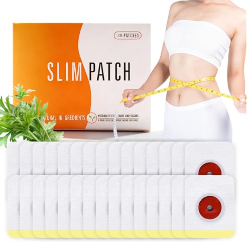 30PC Parches Adelgazantes para Abdomen y Cintura con Extractos Vegetales Naturales que Moldean la Silueta y Apoyan la Quema de Grasa, Parches Para Adelgazar