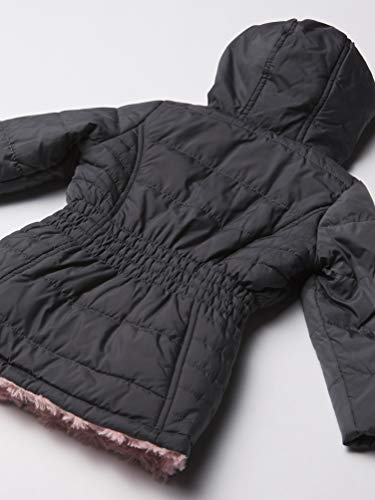 Limited Too Girls\' Mid Length Packable Jacket, Charcoal, 10/12