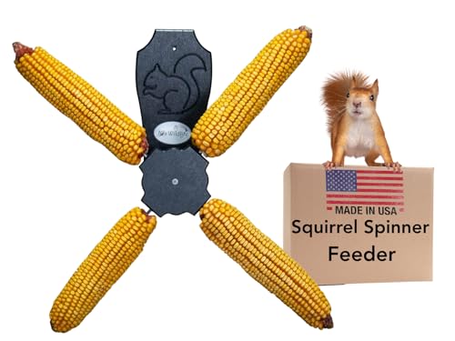 JCS Wildlife Squirrel Spinner Corn Cob Feeder – Fun, Durable, and Eco-Friendly Feeder for Squirrels