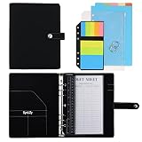 SynLiZy Personal Organizer A5 PU Leather Budget Undated Planner 7.3" x 9.06" with 12 Accessories