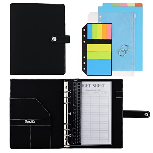 Synlizy Personal Organizer A5 Pu Leather Budget Undated Planner 7.3" X 9.06" With 12 Accessories #TOP5