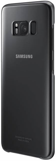 Samsung Original S8 Clear Phone Case Cover - Transparent Black,EF-QG950CBEG