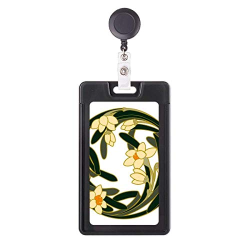 Porte-badge rétractable fleur de Chine pour ne plus perdre votre carte d'accès