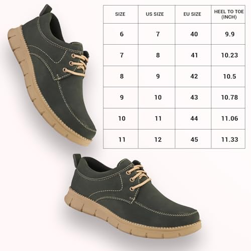Image of STANPHORD Men Suede Lace-Up Casual Sneakers | Rugged Outdoor Walking Shoes | Cushioned Anti-Skid Sole | College Travel (TPSI 5021)